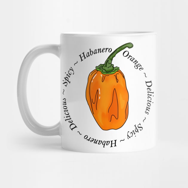 Habanero Orange Chili Pepper by MojoCoffeeTime